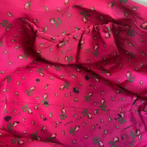 Betsey Johnson beige quilted large tote with black bow accent mint green… - Picture 12 of 16